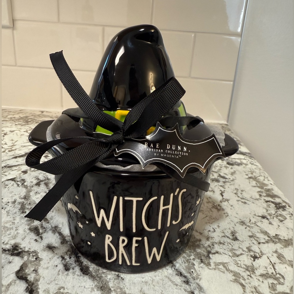 Rae Dunn Witch's Brew Ceramic Dish with Lid